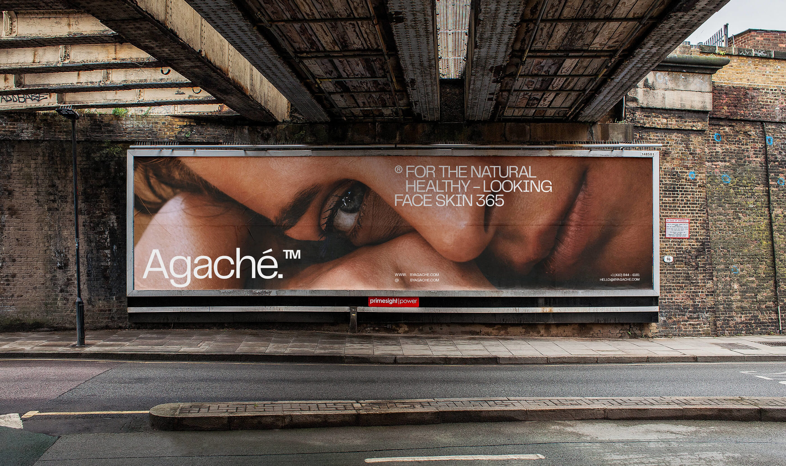 Agache poster on billboard