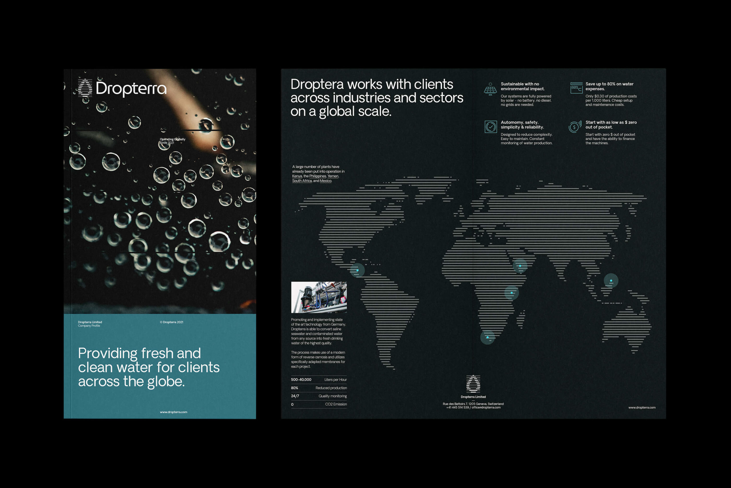 Dropterra poster and flyer