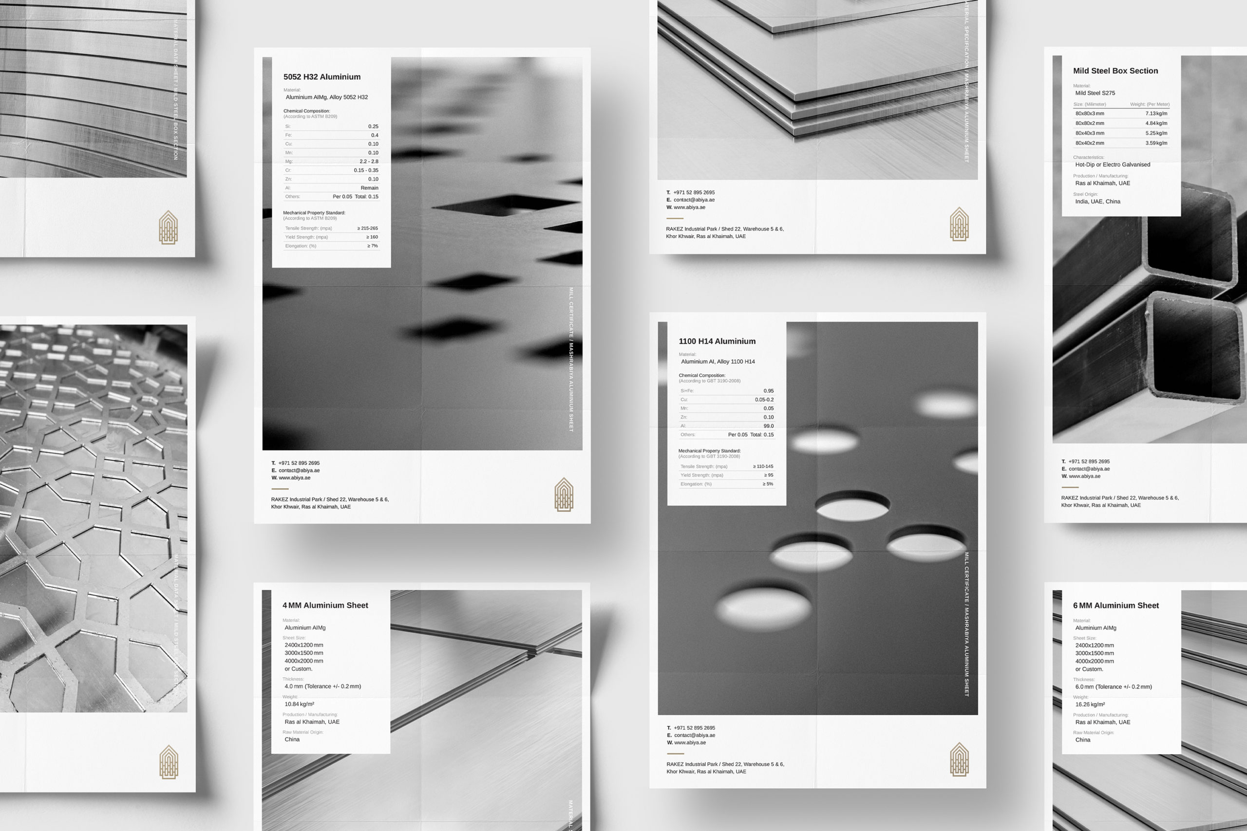 Abiya material specifications pages preview