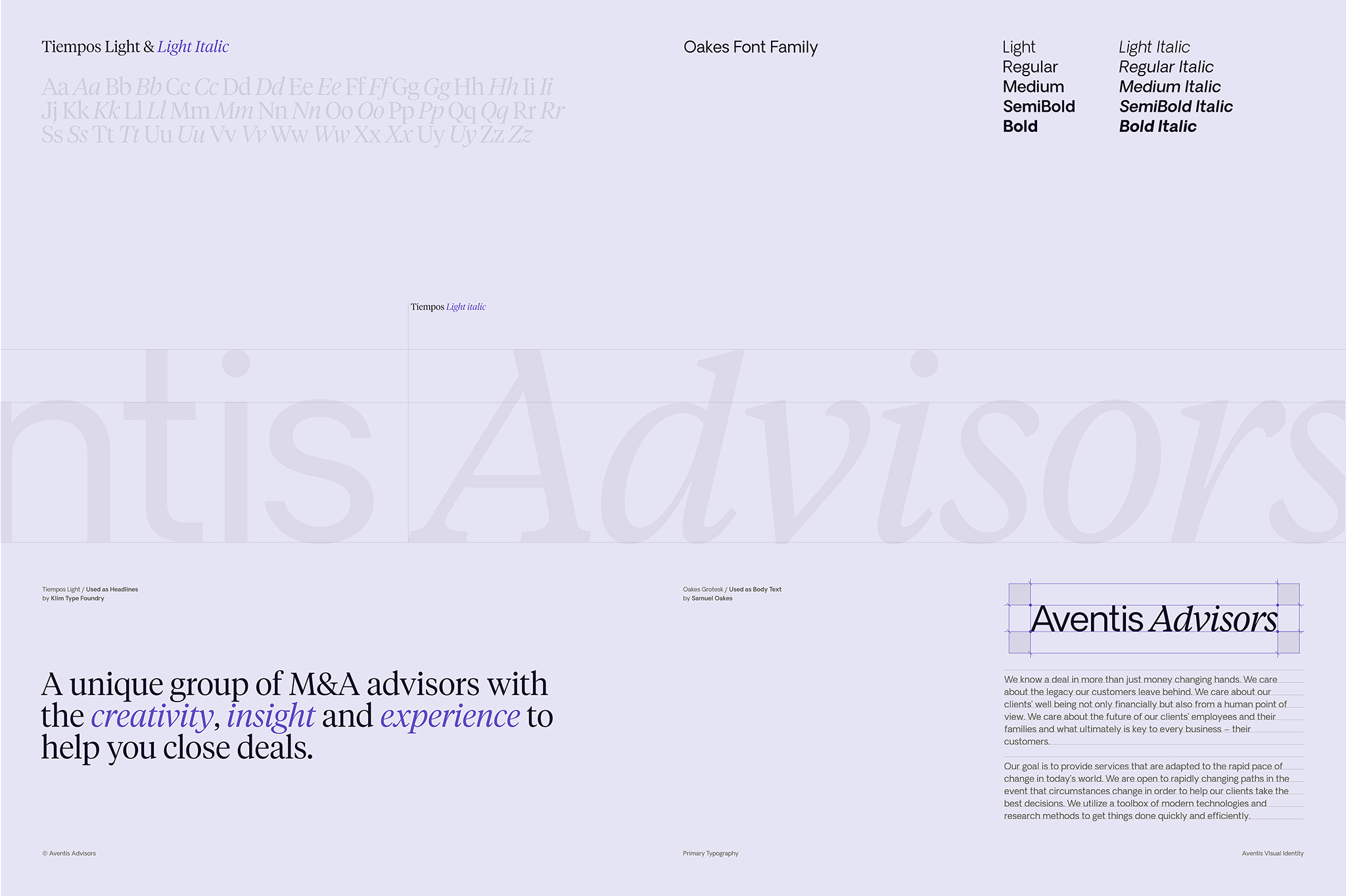 Aventis typography