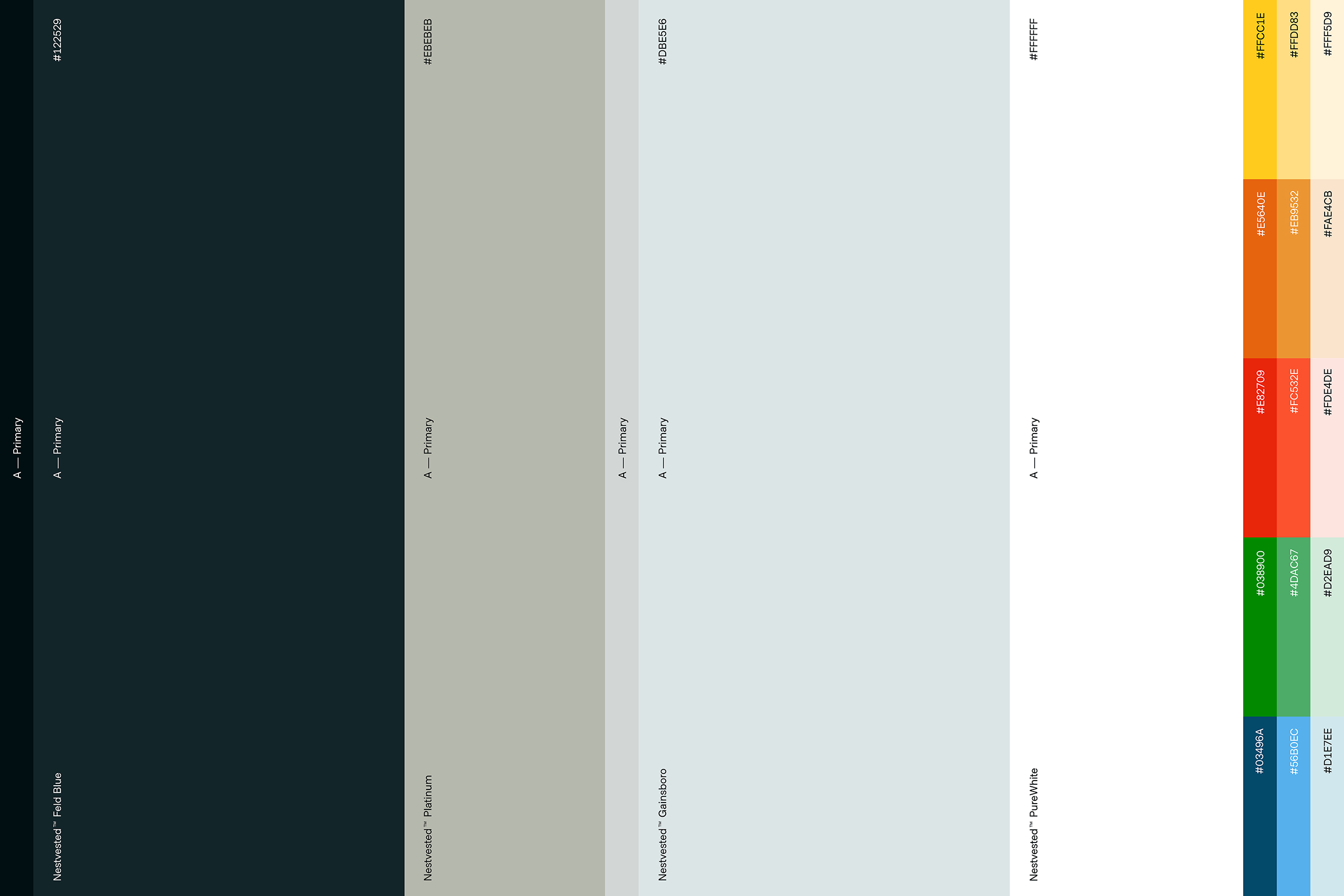 Nestvested color palette