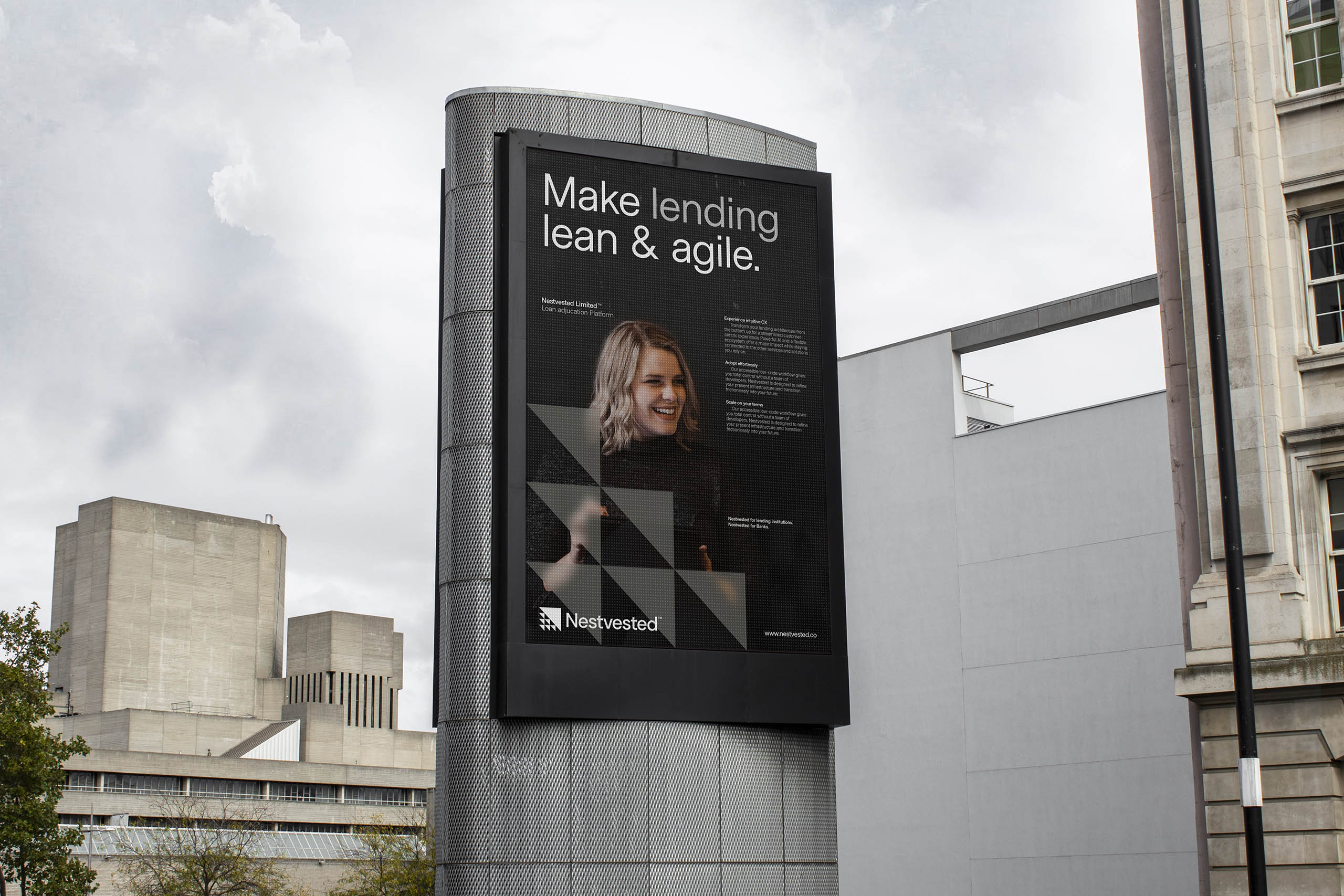 Nestvested ad on a bilboard