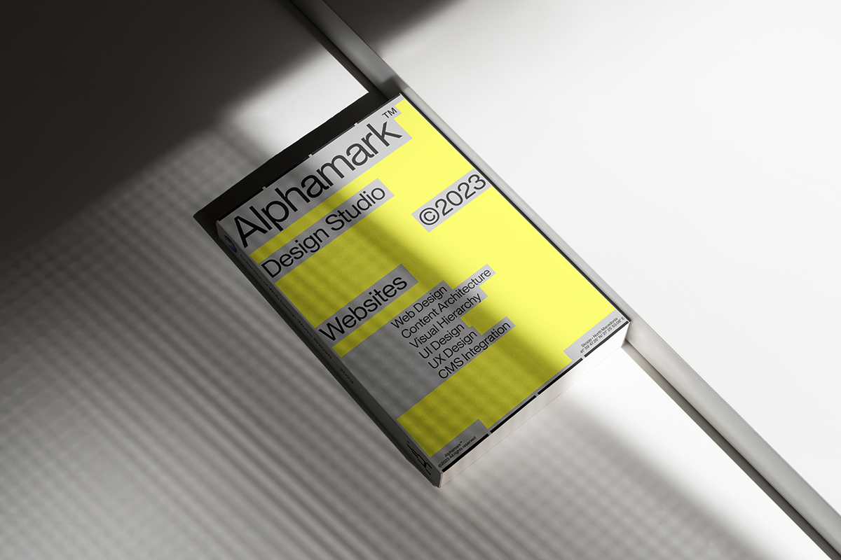 Alphamark corporate profile cover poster