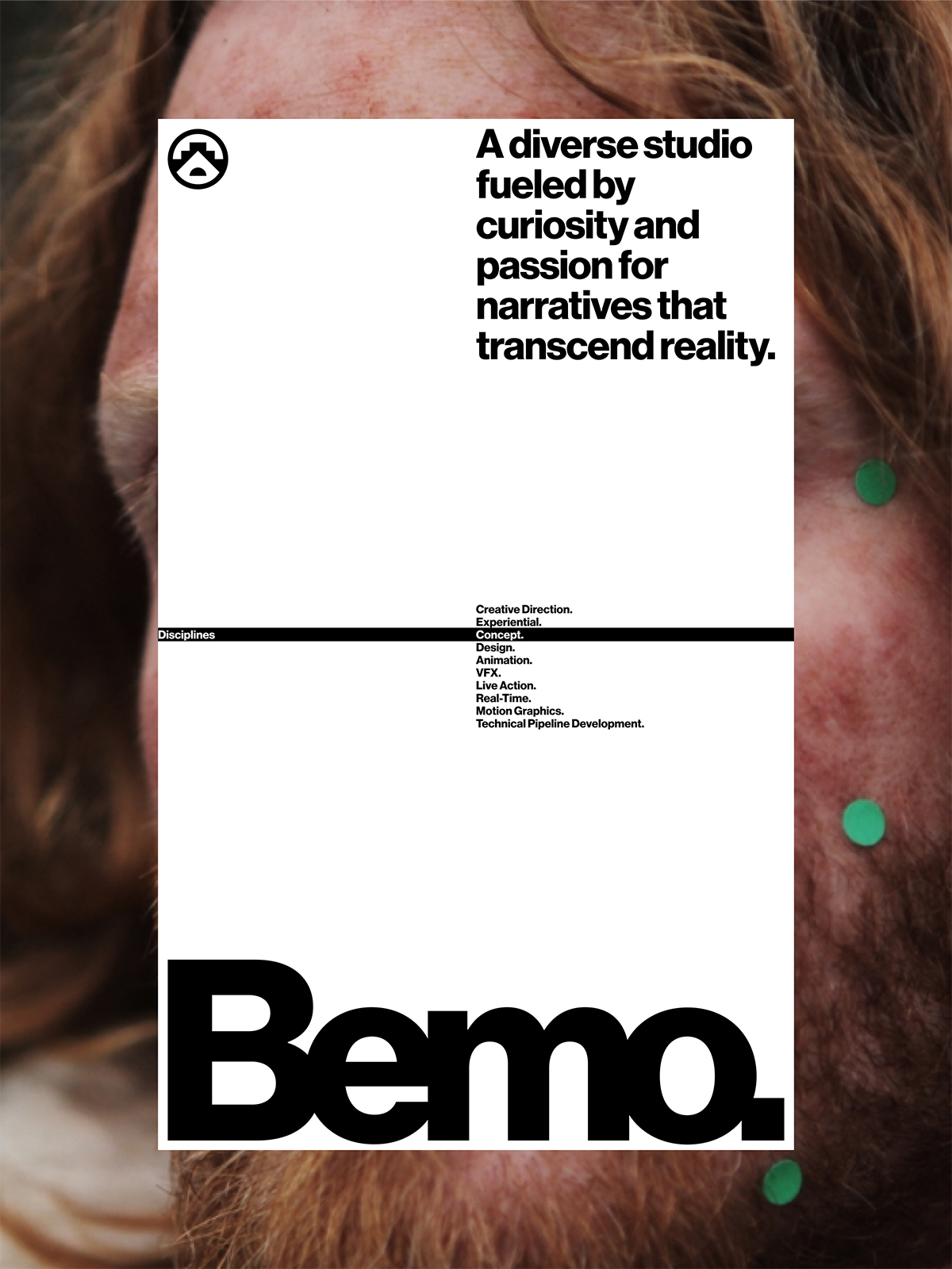 Bemo white poster showcase