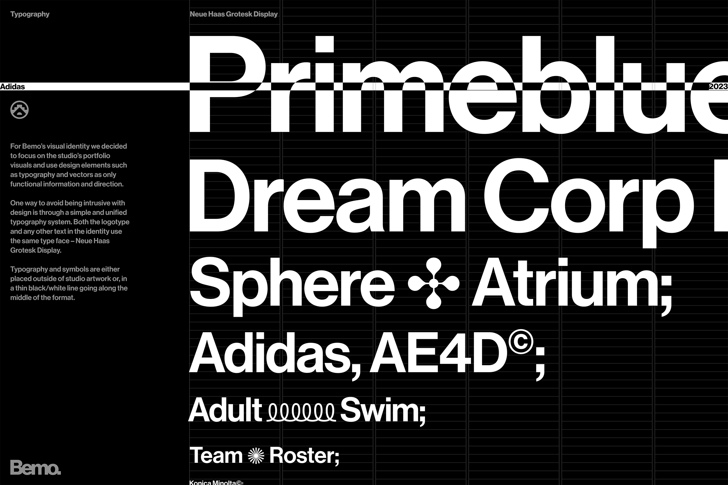 Bemo typography & symbols showcase