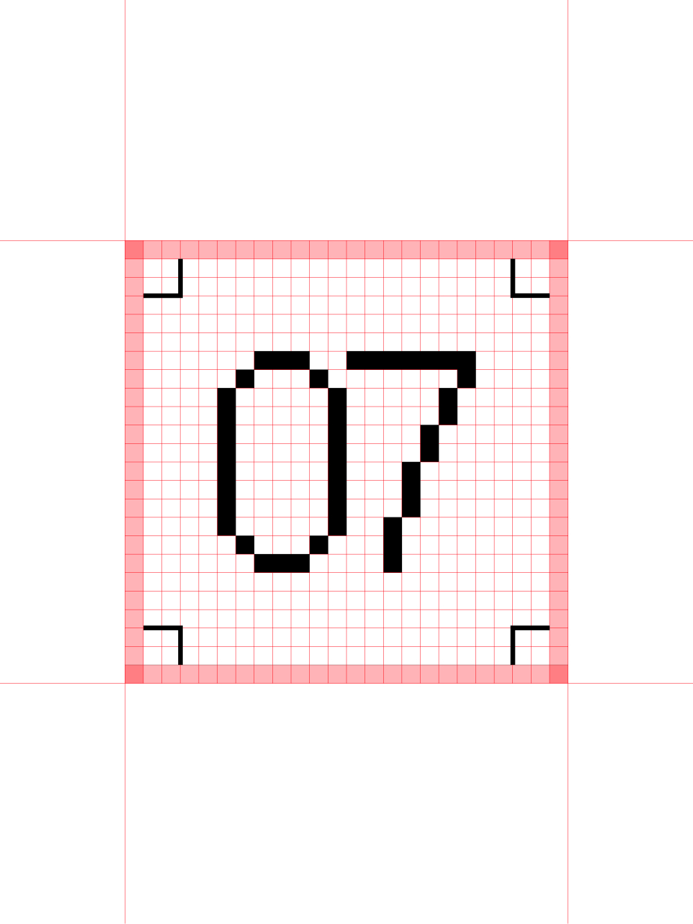 Pixelated numbers in Grid