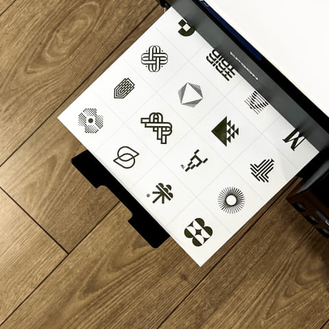Alphamark logofolio printing