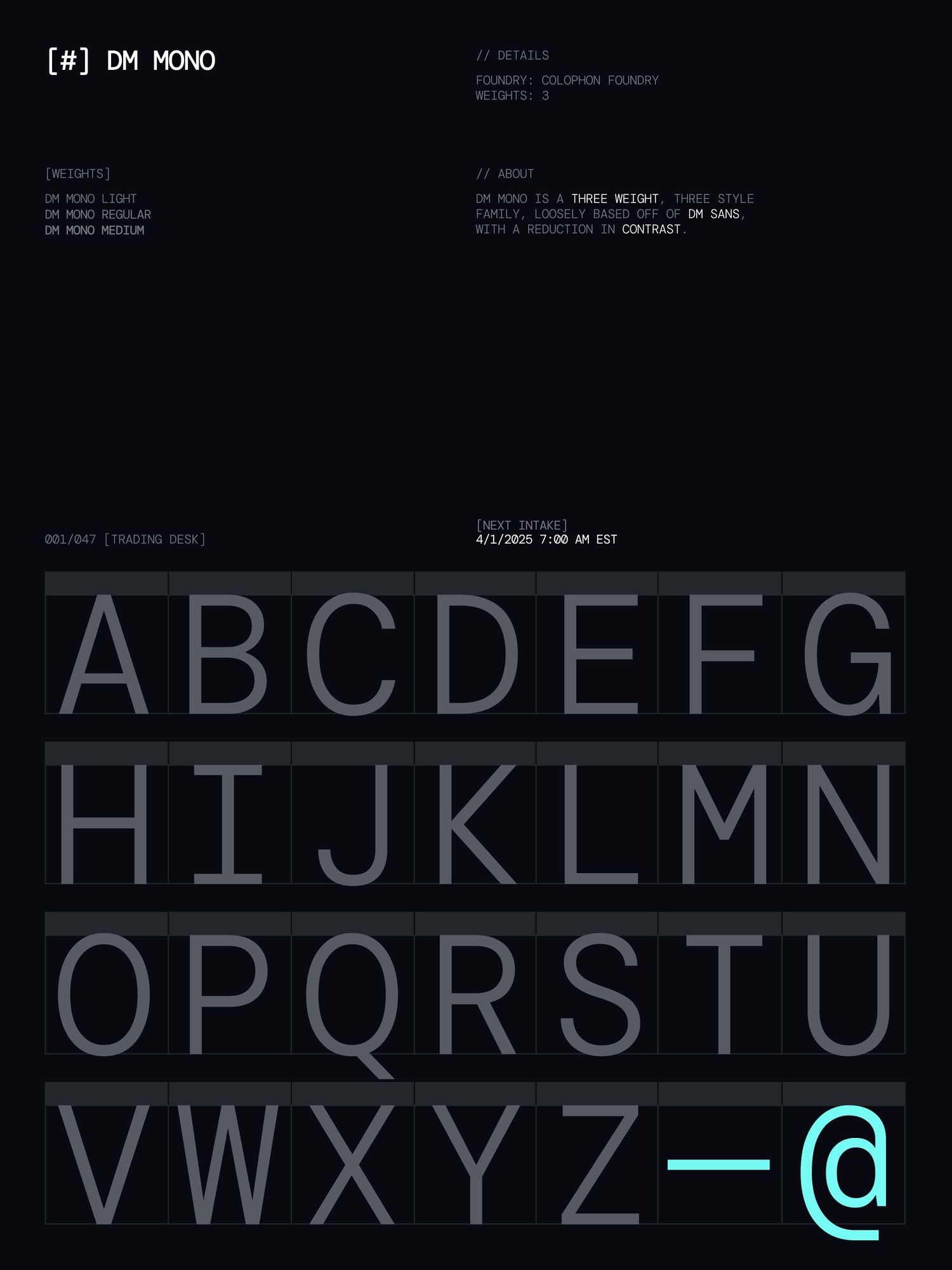 Raentrading DM Mono presentation