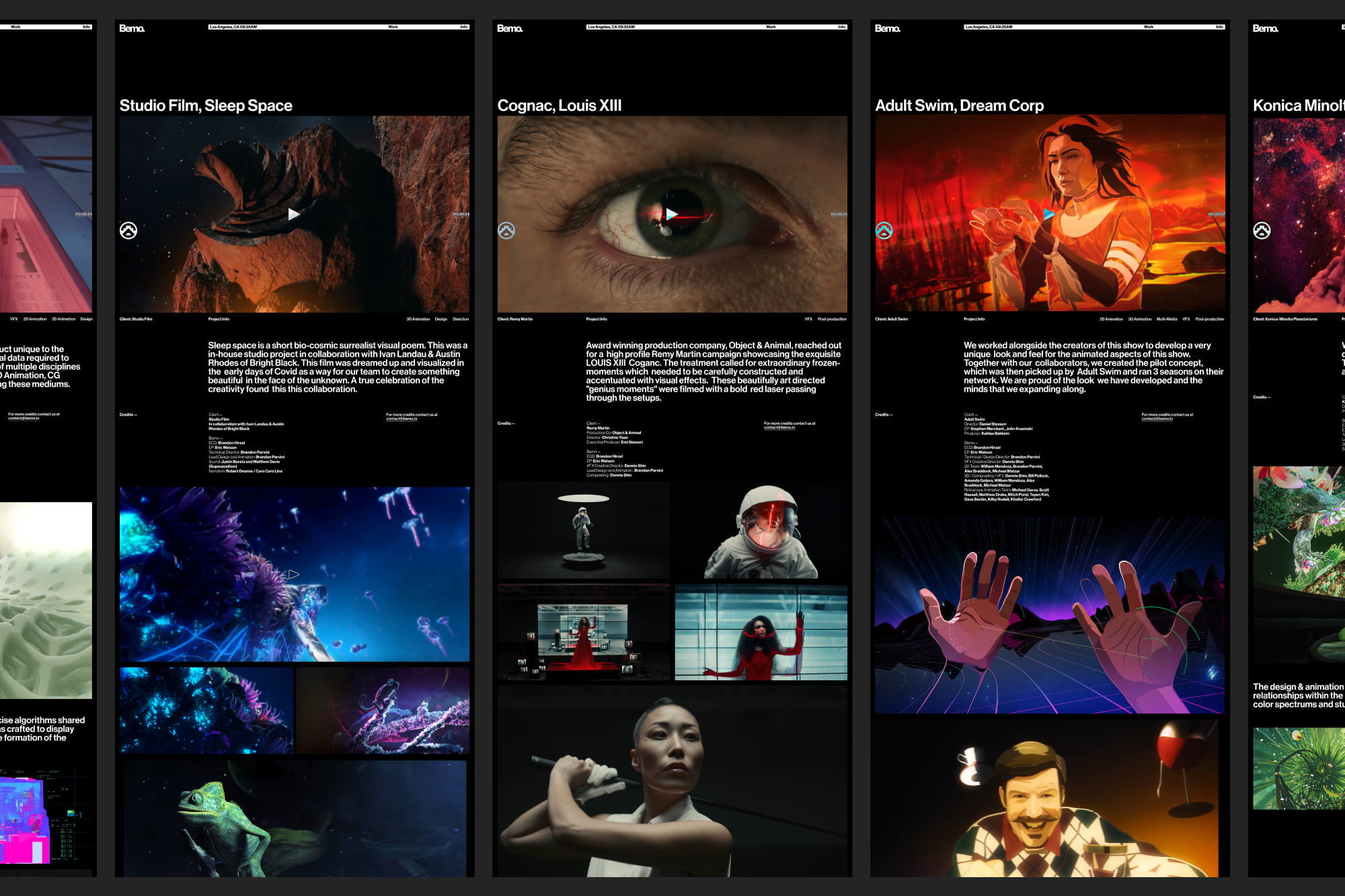 Bemo website sections collection