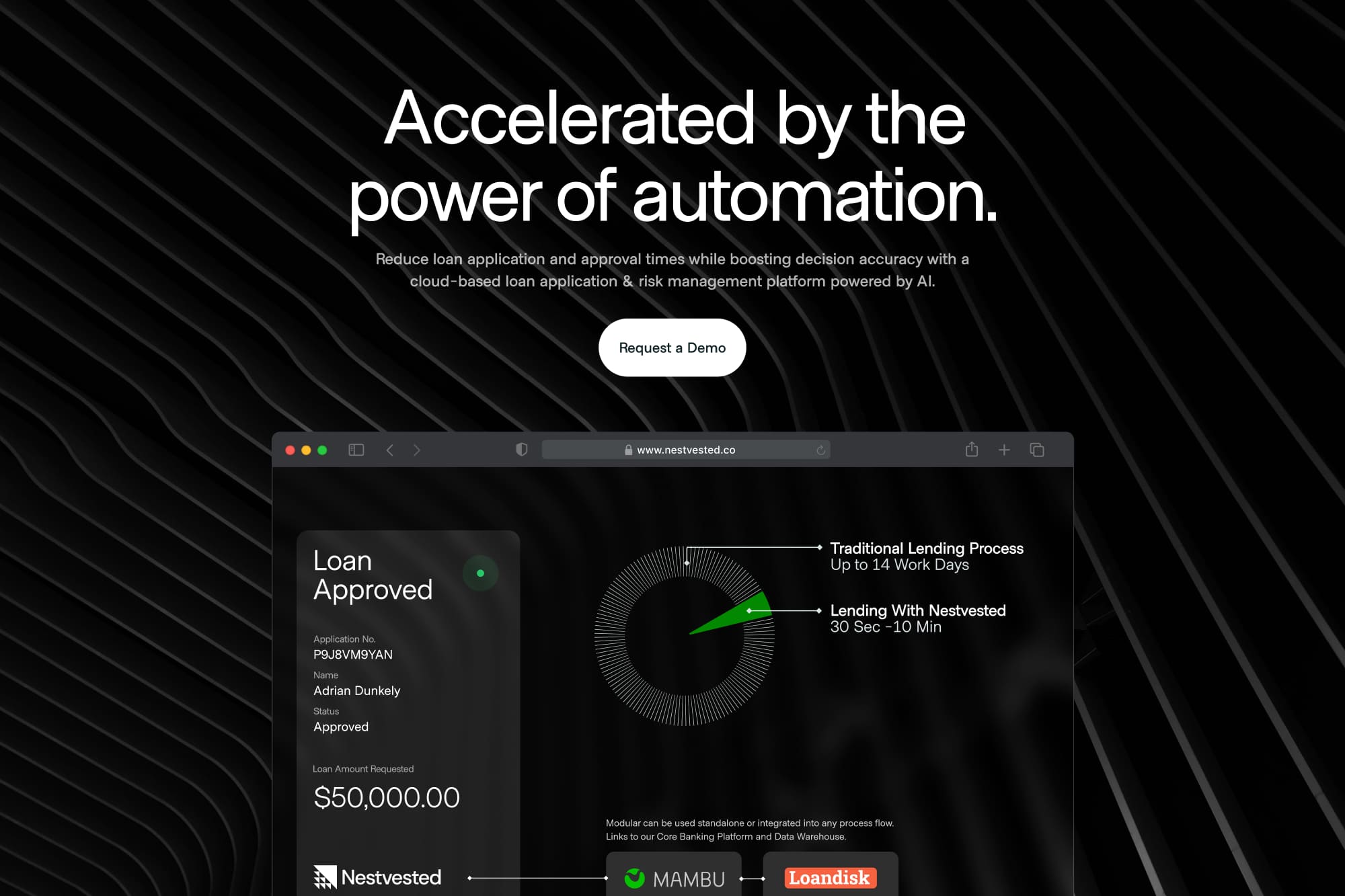 Nestvested dashboard