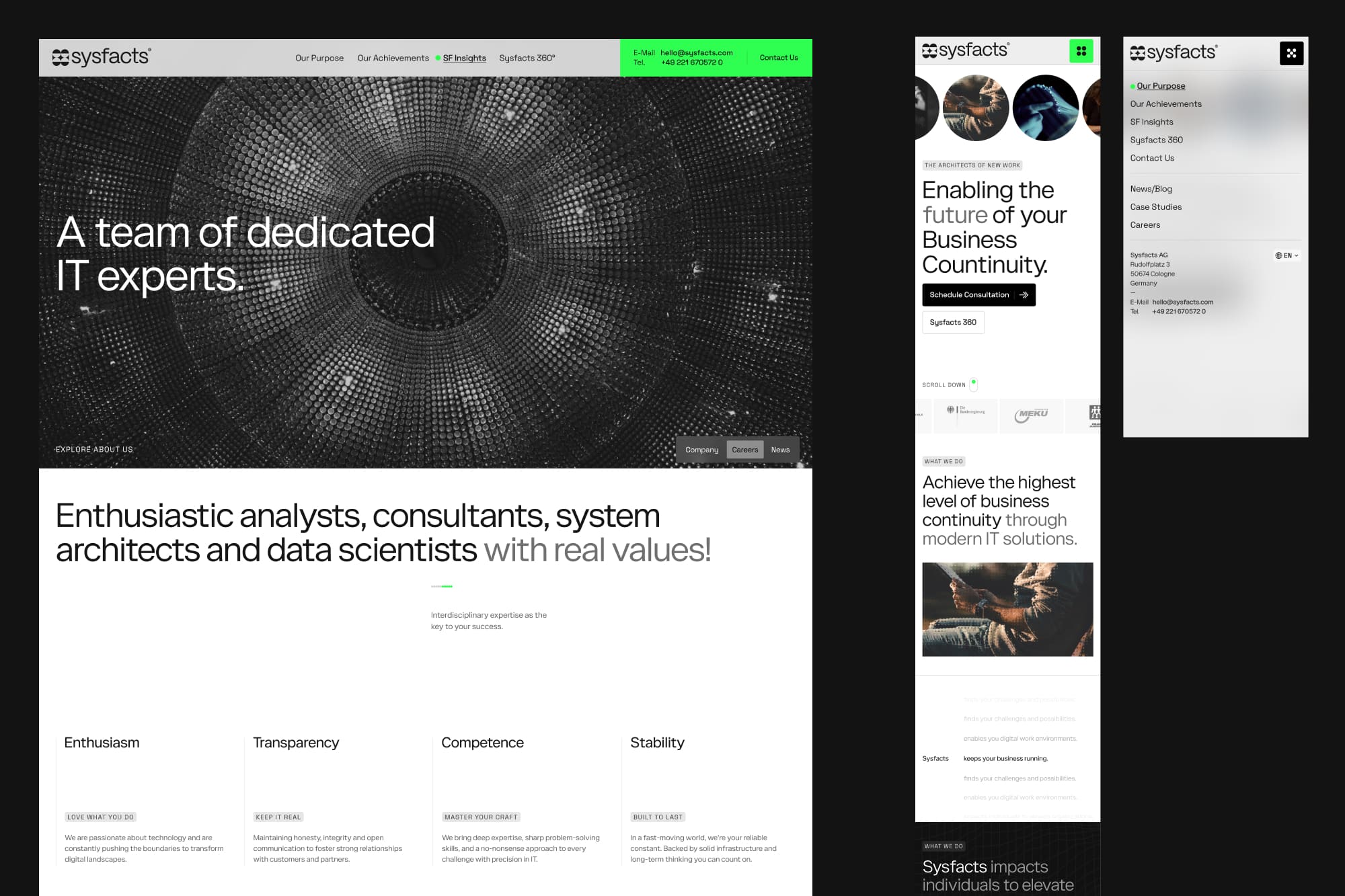 Sysfacts desktop mobile presentation