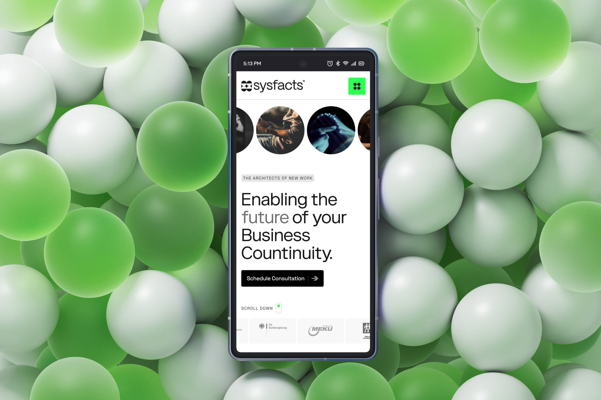 Sysfacts on a mobile device